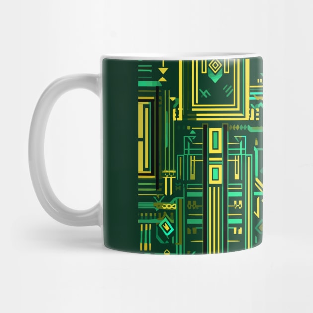 Geometric pattern like a circuit board 2 by etherElric